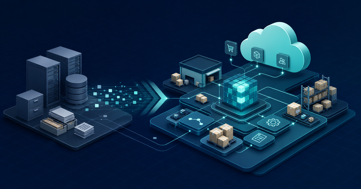 A Dynamics NAV environment connecting to cloud operations and Business Central workflows